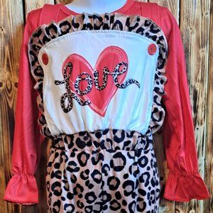 Kids Valentine 5/6 boutique outfit